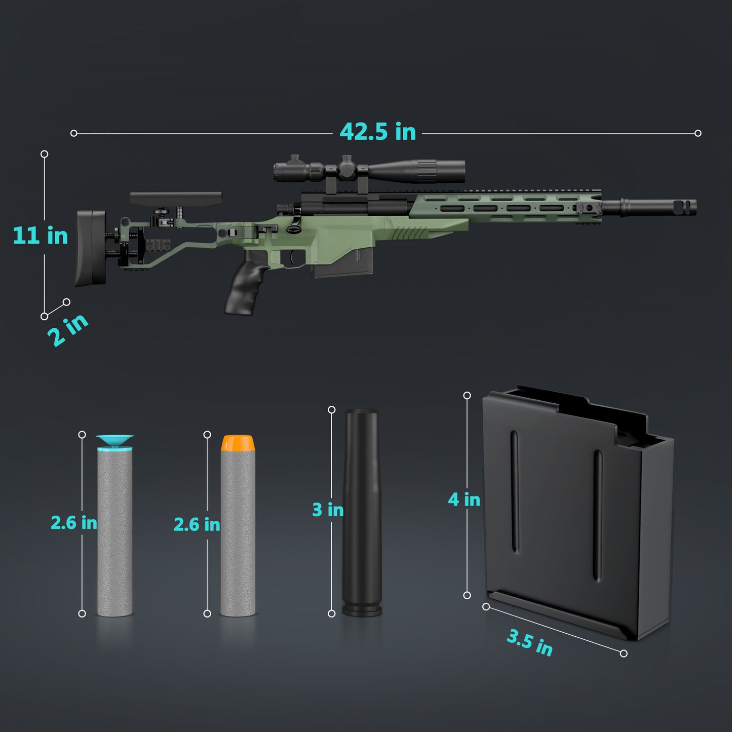 M40A6 Fully Manual outdoor Replica Sponge Bullet Sniper