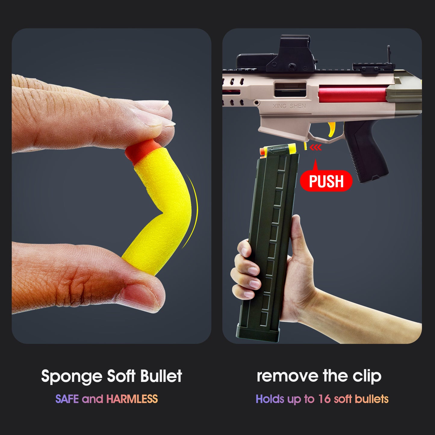 Soft EVA Bullets Toy Gun 25m Shot Range