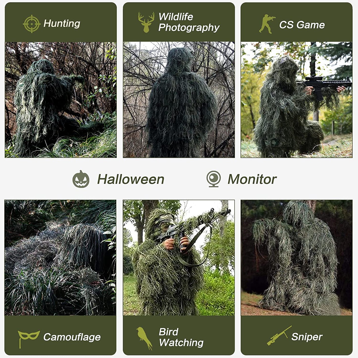 5 in 1 Ghillie Suit