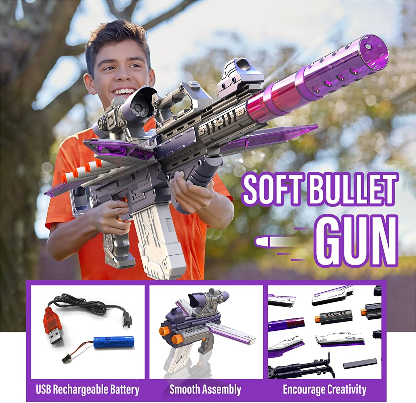 100+ DIY Styles Motorized Blaster