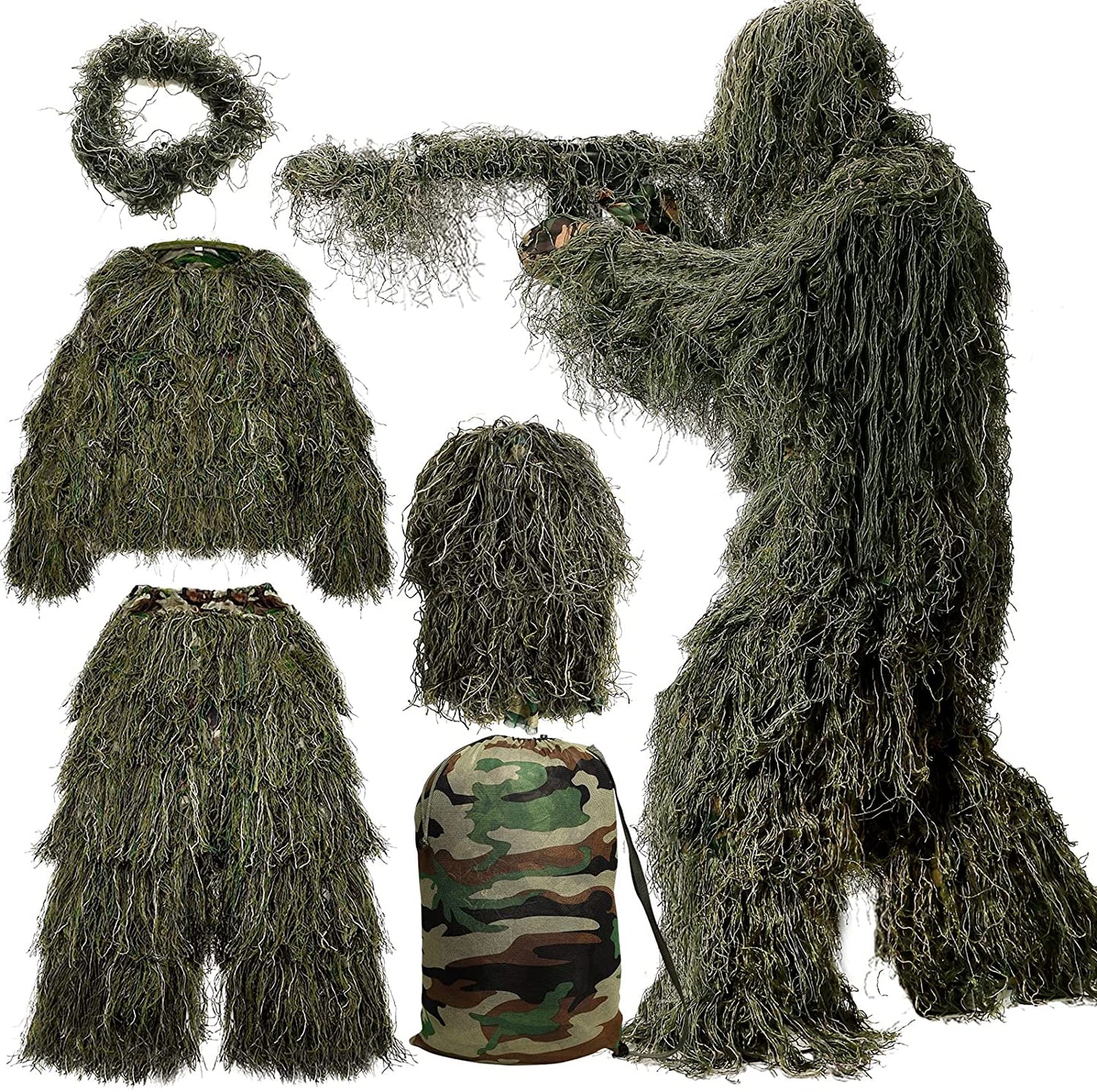 5 in 1 Ghillie Suit