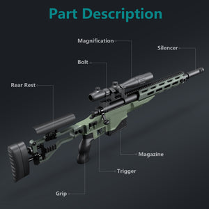 M40A6 Fully Manual outdoor Replica Sponge Bullet Sniper