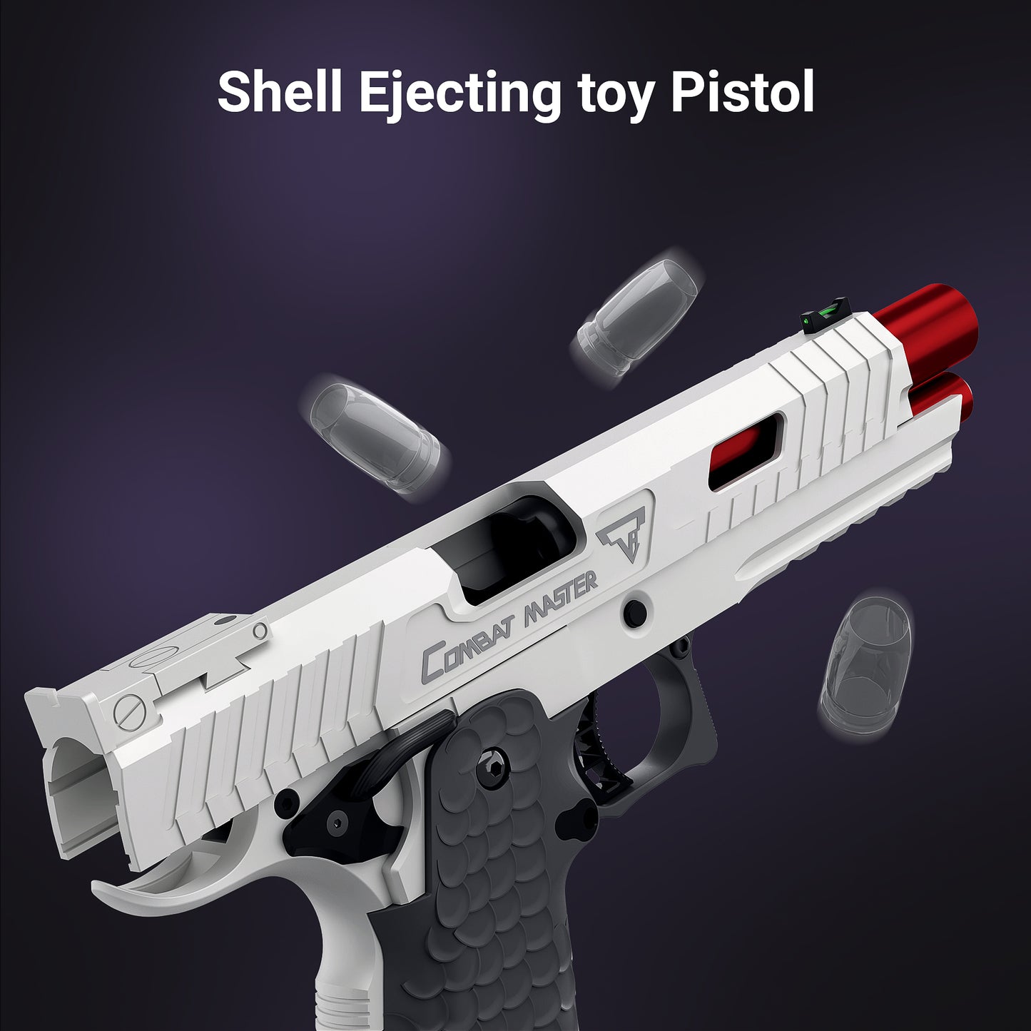 Nylon Alloy Shooting Toy with EVA Soft Foam Darts and Shell Ejection