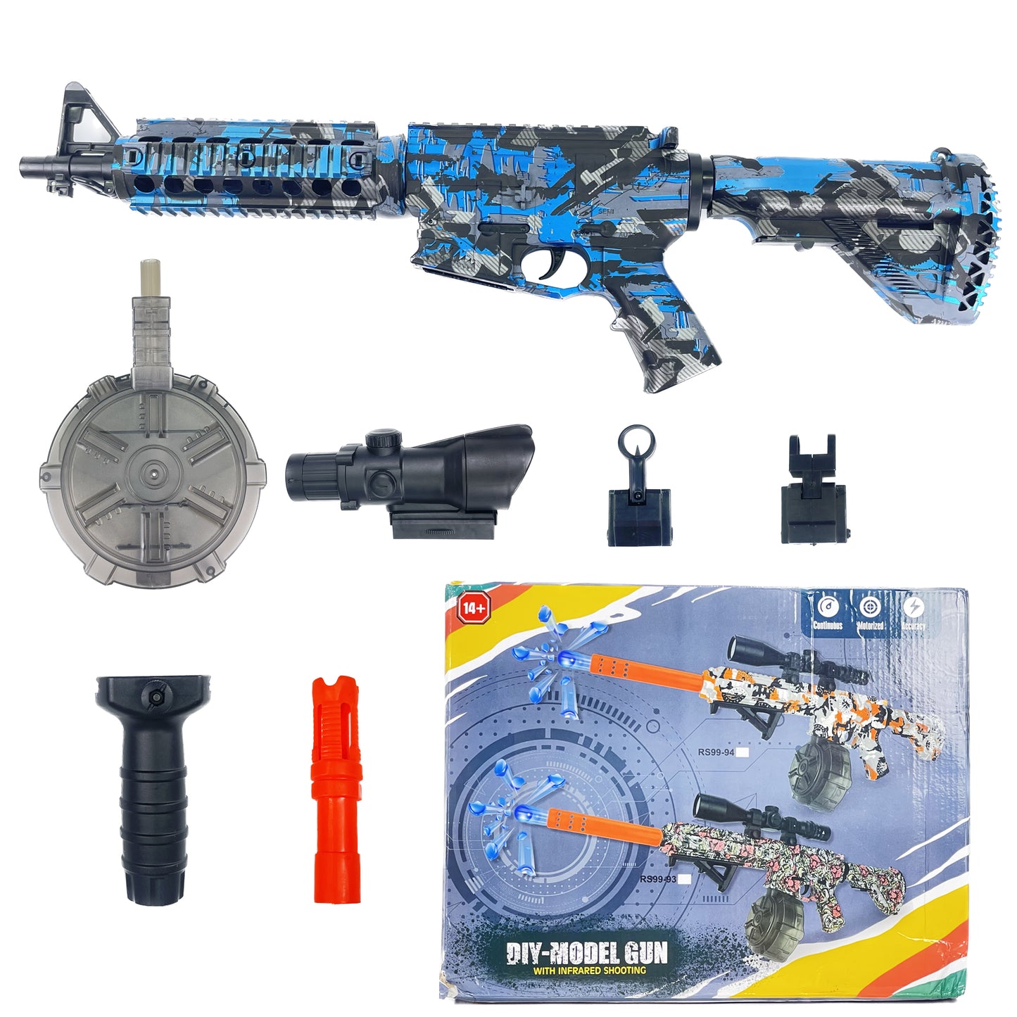 DIY model toy gun with infrared shooting