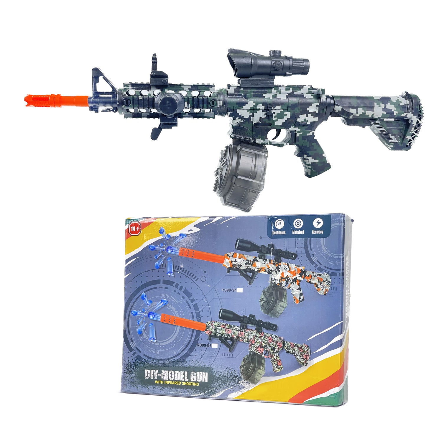 DIY model toy gun with infrared shooting