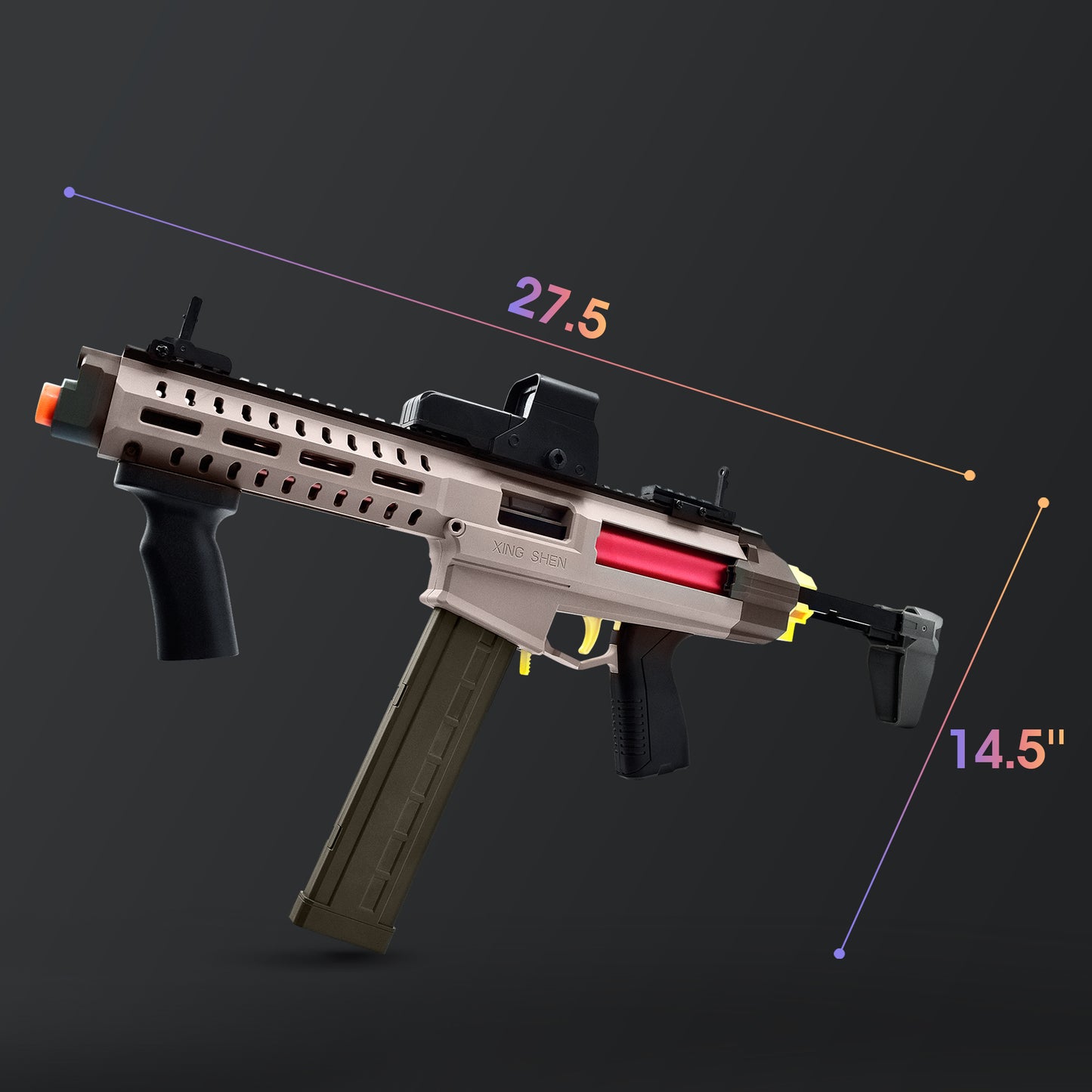 Soft EVA Bullets Toy Gun 25m Shot Range
