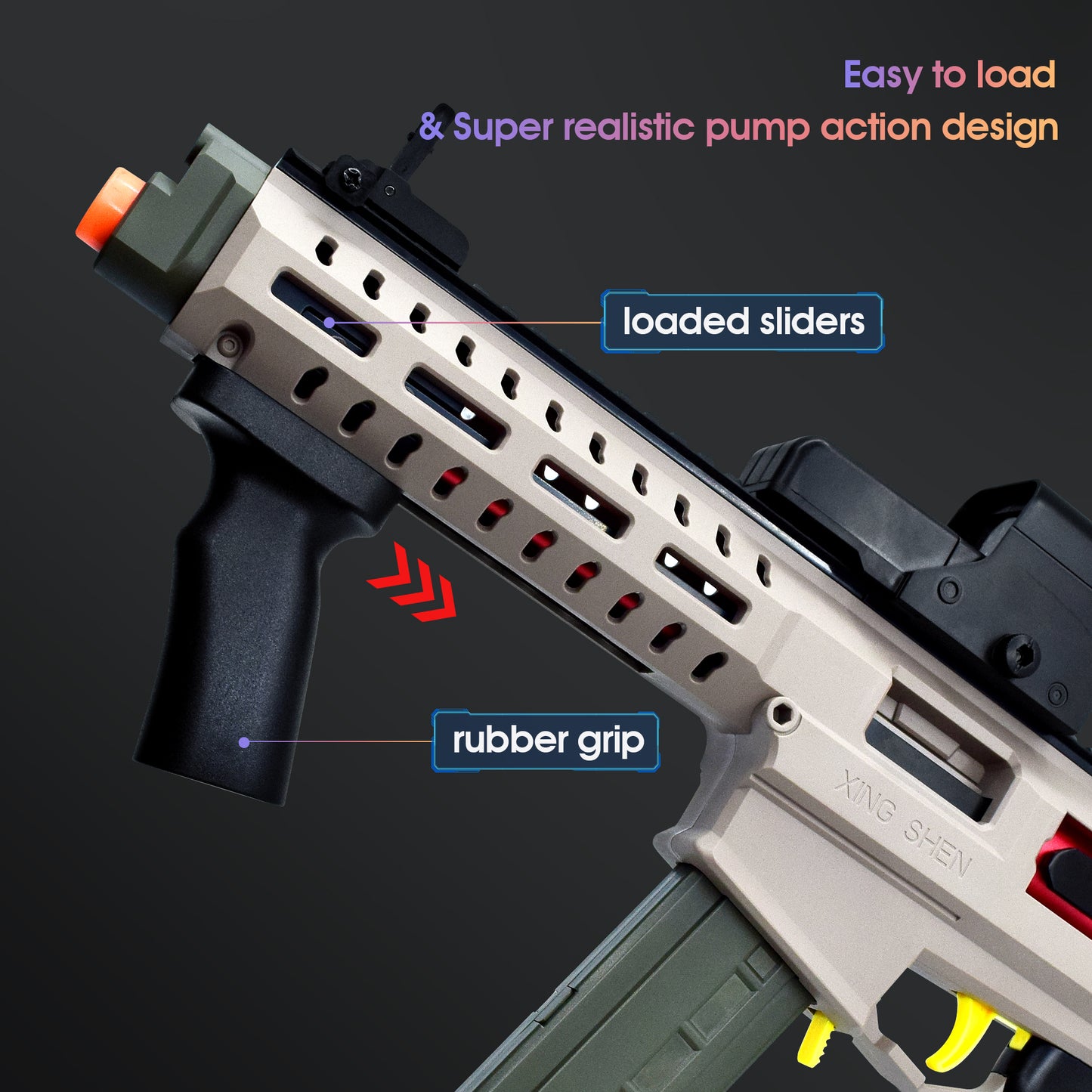 Soft EVA Bullets Toy Gun 25m Shot Range