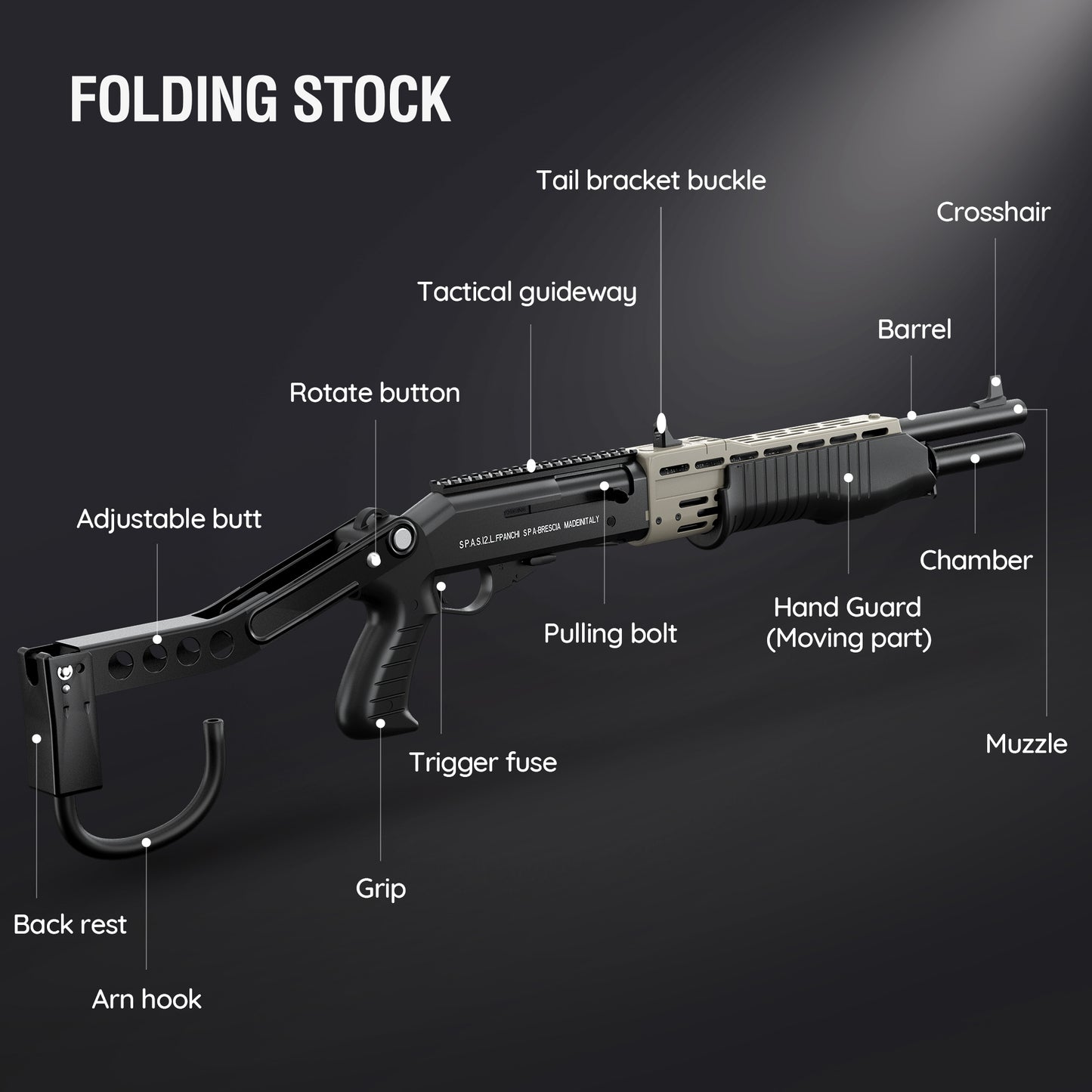 Spas 12 Soft Bullets Toy Gun