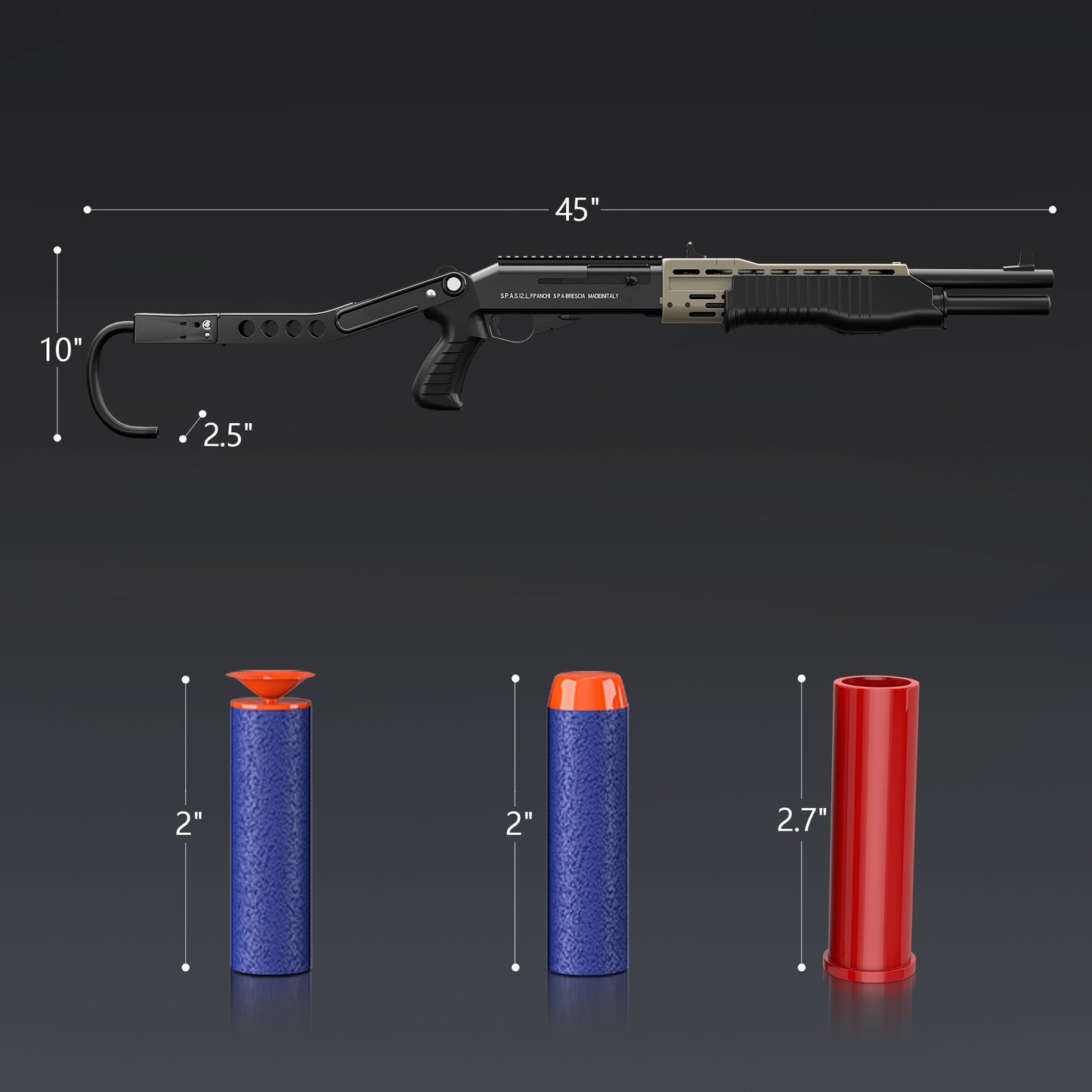 Spas 12 Soft Bullets Toy Gun