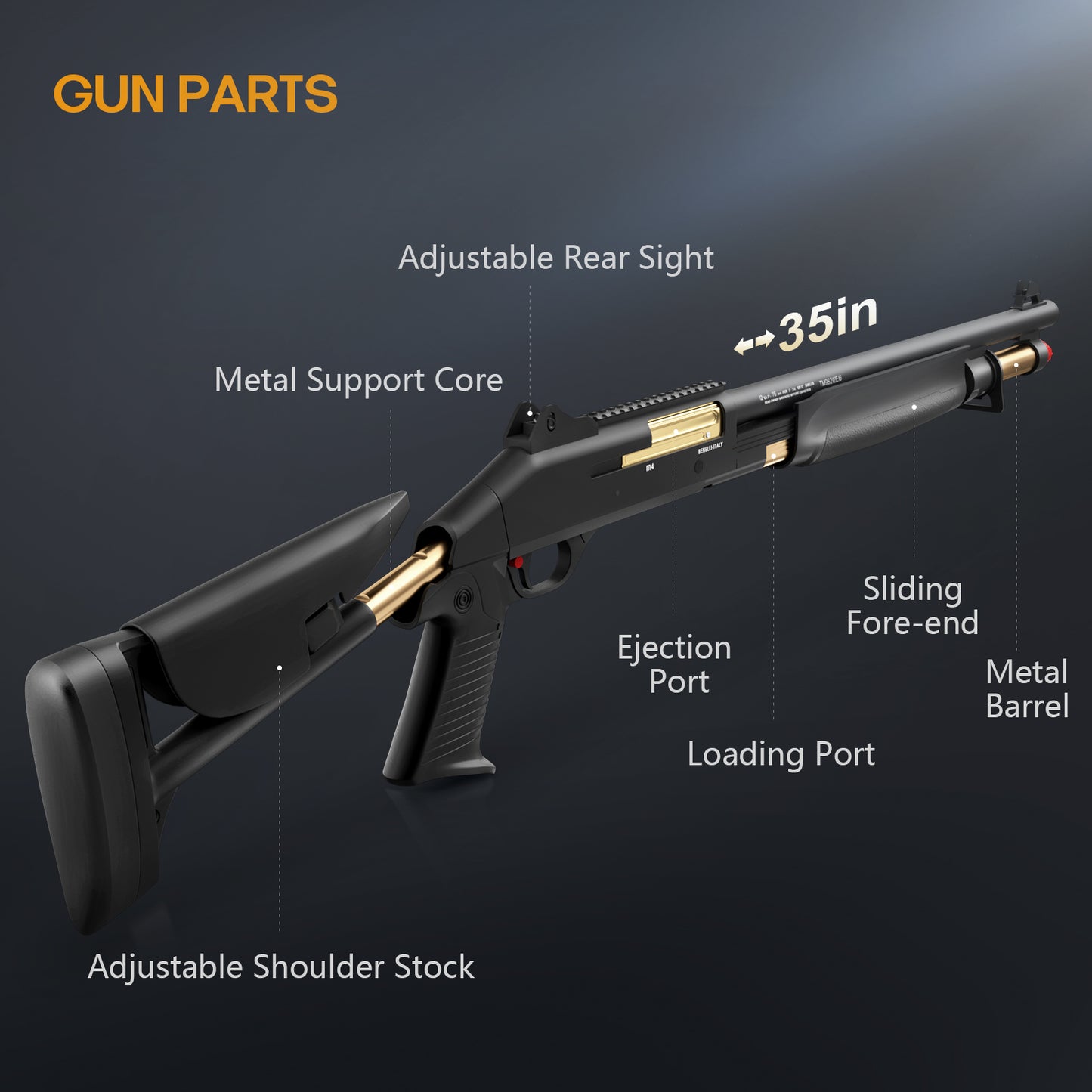 Pumping Actions Soft Bullet Toy Gun